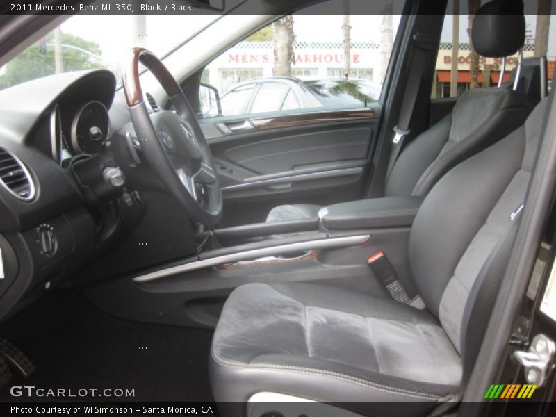 Black / Black 2011 Mercedes-Benz ML 350
