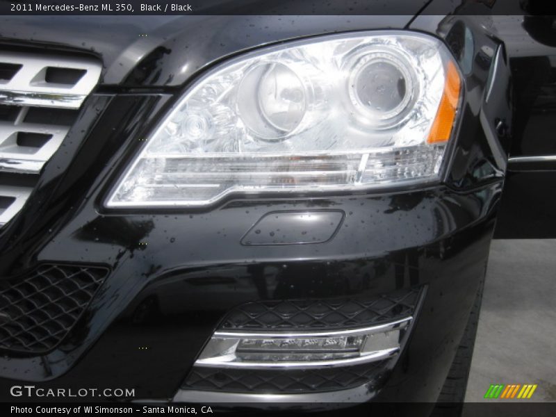 Black / Black 2011 Mercedes-Benz ML 350