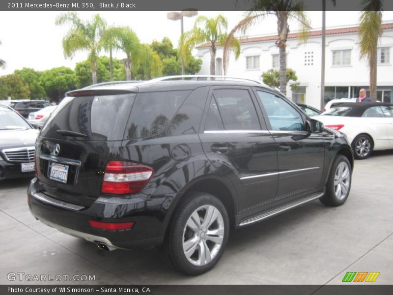 Black / Black 2011 Mercedes-Benz ML 350