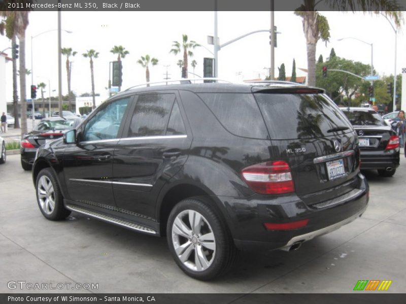 Black / Black 2011 Mercedes-Benz ML 350