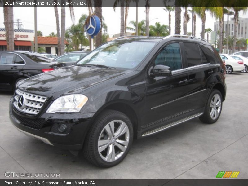Black / Black 2011 Mercedes-Benz ML 350