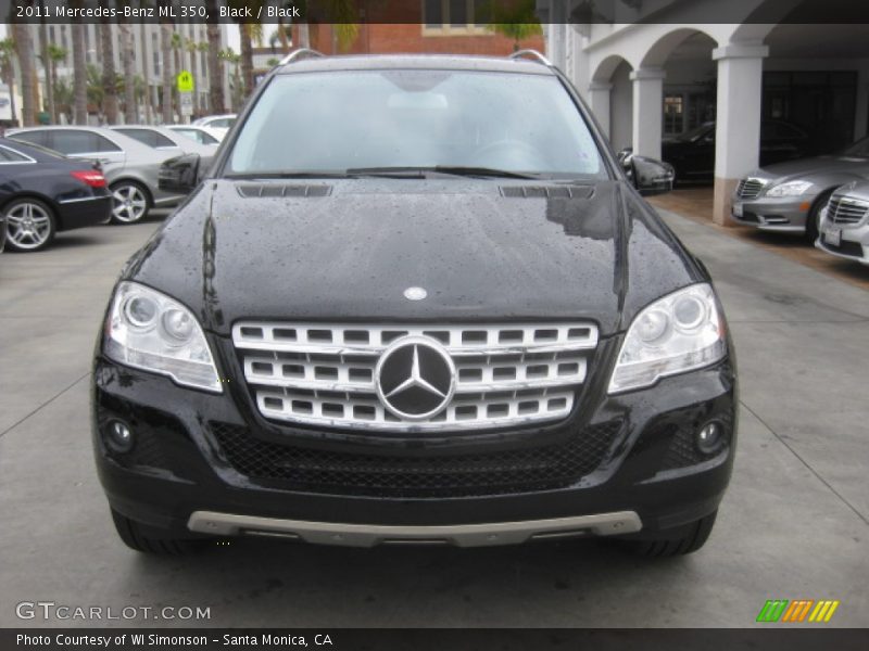 Black / Black 2011 Mercedes-Benz ML 350
