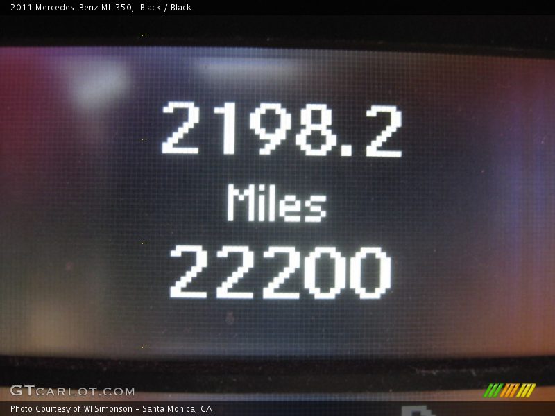 Black / Black 2011 Mercedes-Benz ML 350