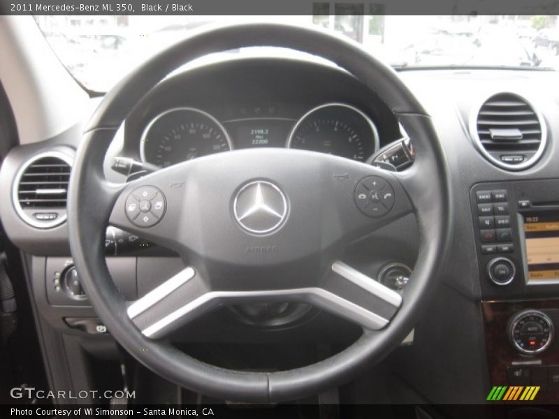 Black / Black 2011 Mercedes-Benz ML 350