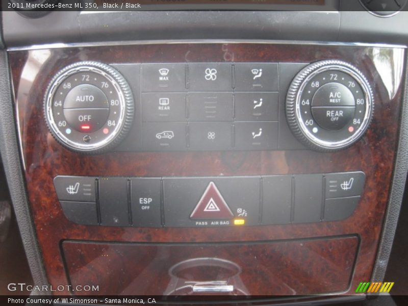 Black / Black 2011 Mercedes-Benz ML 350