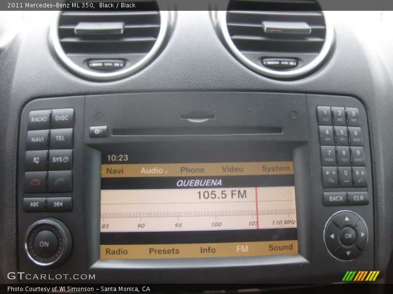 Black / Black 2011 Mercedes-Benz ML 350