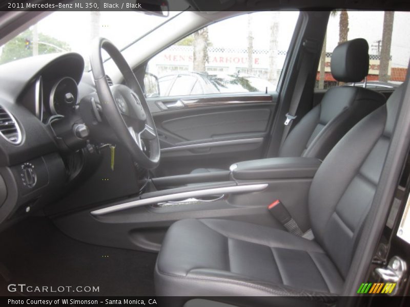 Black / Black 2011 Mercedes-Benz ML 350