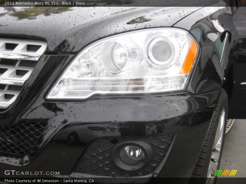 Black / Black 2011 Mercedes-Benz ML 350