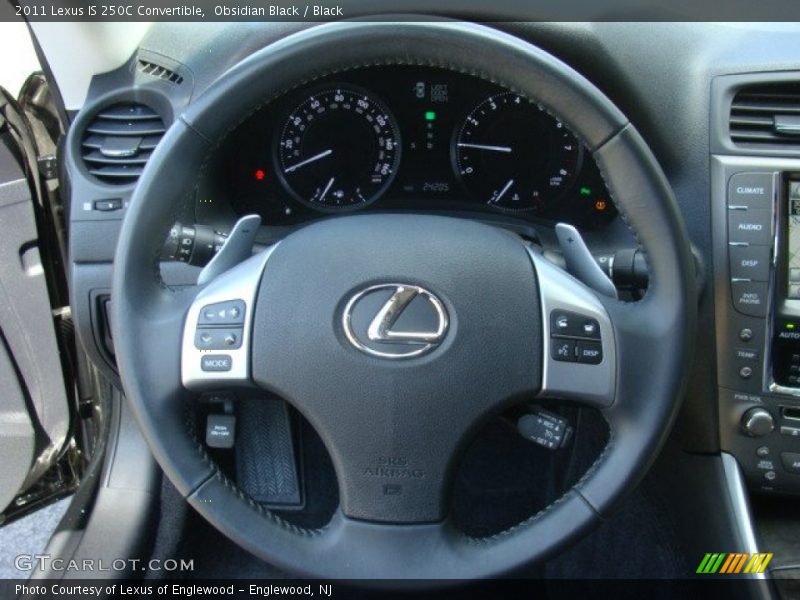 Obsidian Black / Black 2011 Lexus IS 250C Convertible