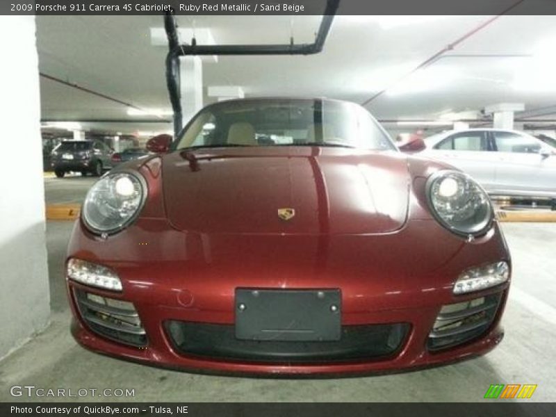 Ruby Red Metallic / Sand Beige 2009 Porsche 911 Carrera 4S Cabriolet