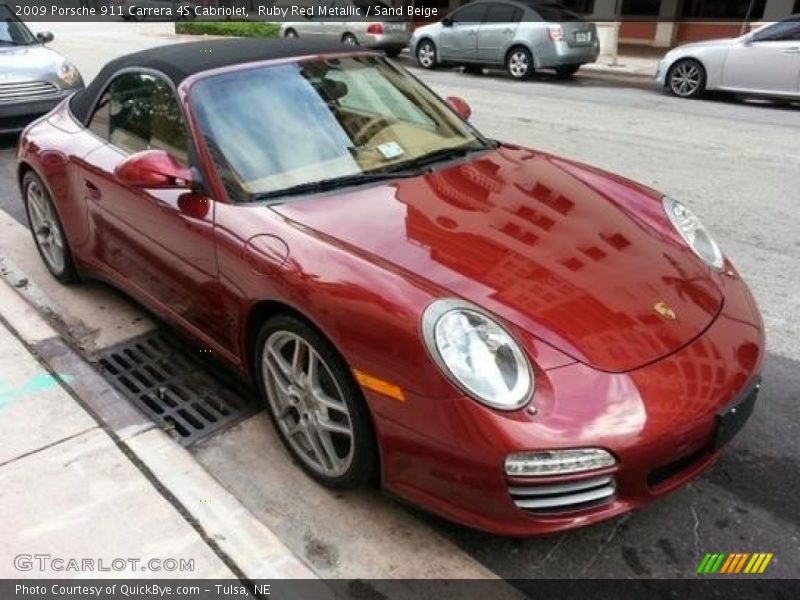 Front 3/4 View of 2009 911 Carrera 4S Cabriolet