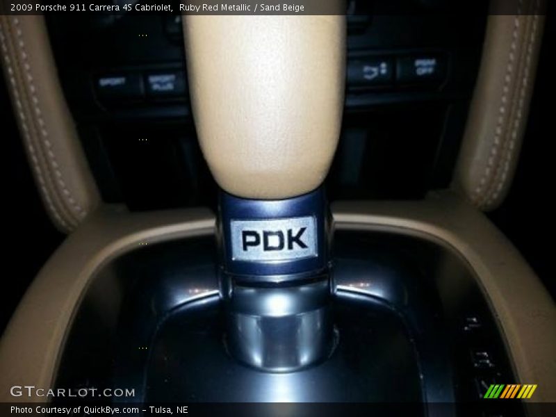 Ruby Red Metallic / Sand Beige 2009 Porsche 911 Carrera 4S Cabriolet