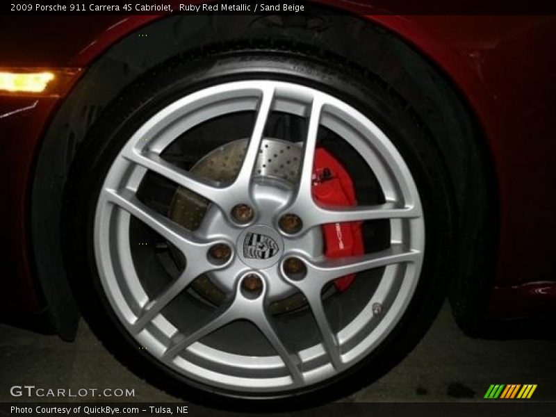 Ruby Red Metallic / Sand Beige 2009 Porsche 911 Carrera 4S Cabriolet