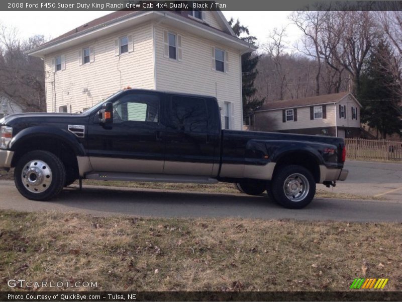 Black / Tan 2008 Ford F450 Super Duty King Ranch Crew Cab 4x4 Dually