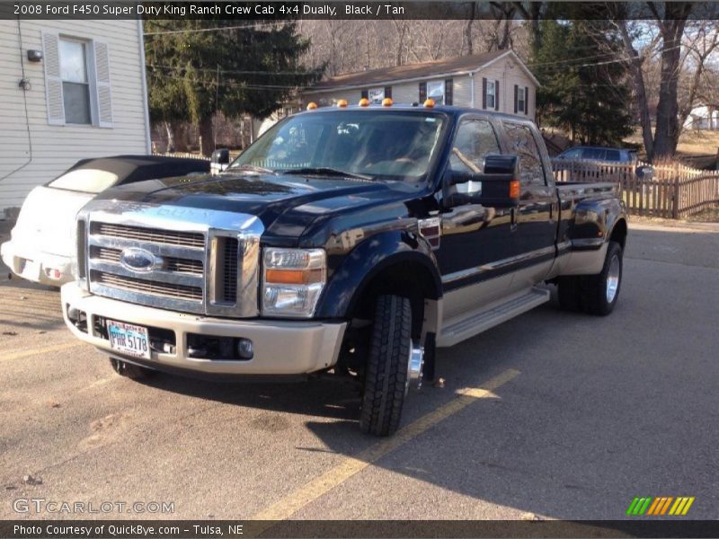 Black / Tan 2008 Ford F450 Super Duty King Ranch Crew Cab 4x4 Dually