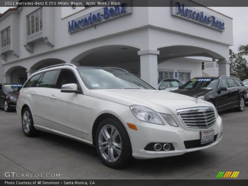 Arctic White / Black 2011 Mercedes-Benz E 350 4Matic Wagon