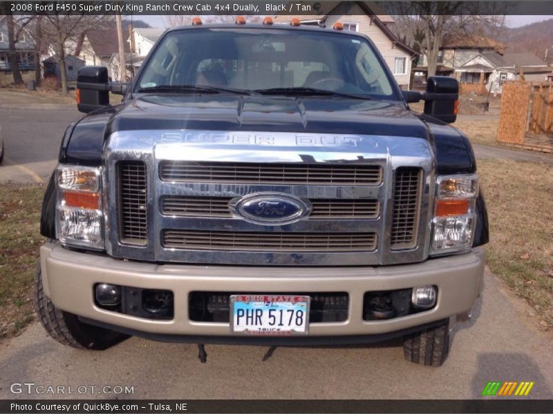 Black / Tan 2008 Ford F450 Super Duty King Ranch Crew Cab 4x4 Dually