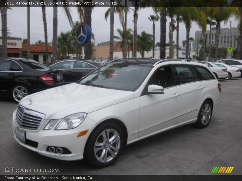 Arctic White / Black 2011 Mercedes-Benz E 350 4Matic Wagon