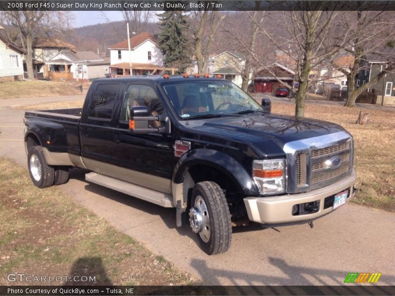 Black / Tan 2008 Ford F450 Super Duty King Ranch Crew Cab 4x4 Dually