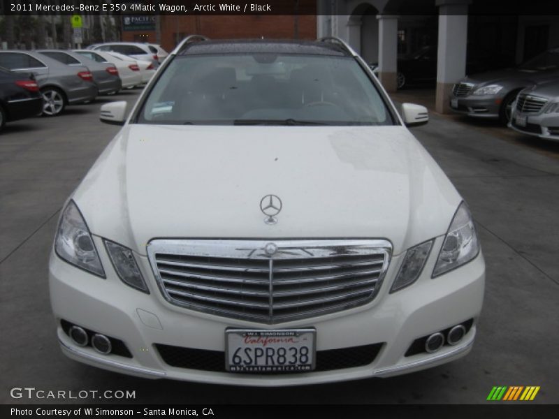 Arctic White / Black 2011 Mercedes-Benz E 350 4Matic Wagon