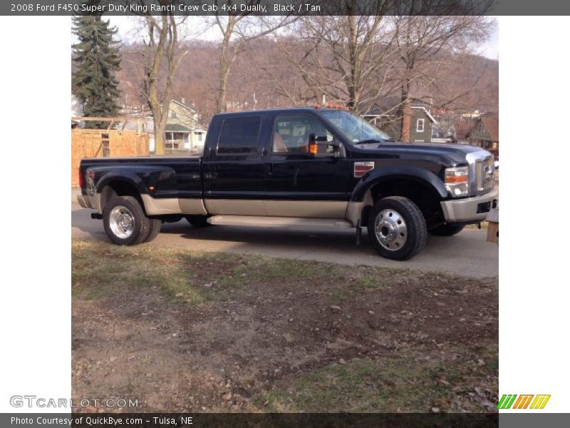 Black / Tan 2008 Ford F450 Super Duty King Ranch Crew Cab 4x4 Dually