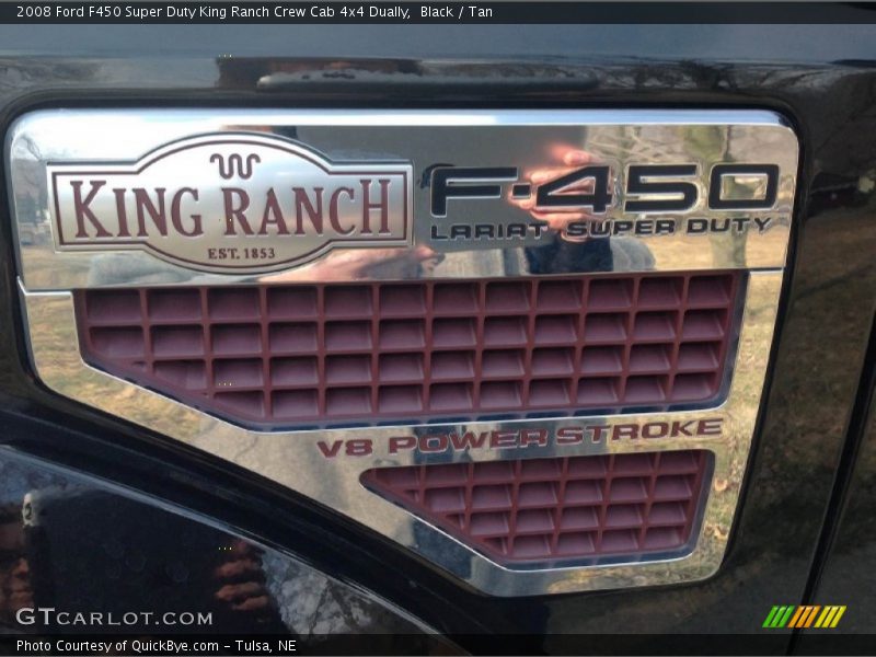 Black / Tan 2008 Ford F450 Super Duty King Ranch Crew Cab 4x4 Dually