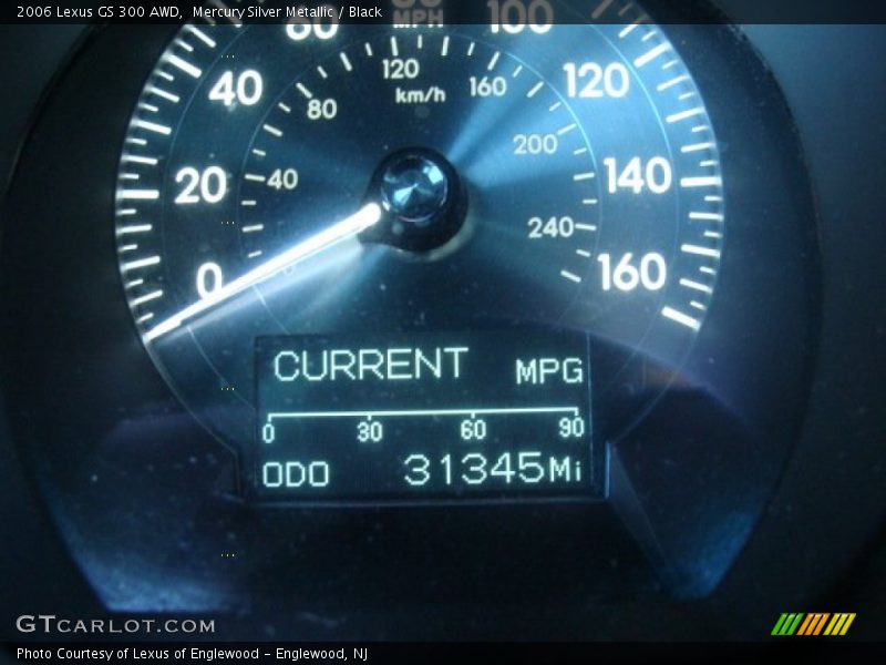 Mercury Silver Metallic / Black 2006 Lexus GS 300 AWD
