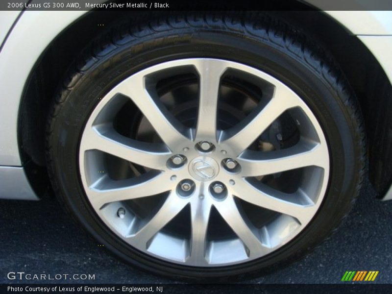 Mercury Silver Metallic / Black 2006 Lexus GS 300 AWD
