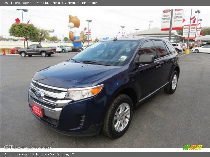 Kona Blue Metallic / Medium Light Stone 2011 Ford Edge SE