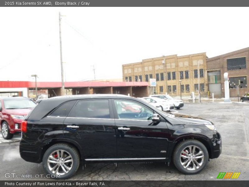 Ebony Black / Gray 2015 Kia Sorento SX AWD
