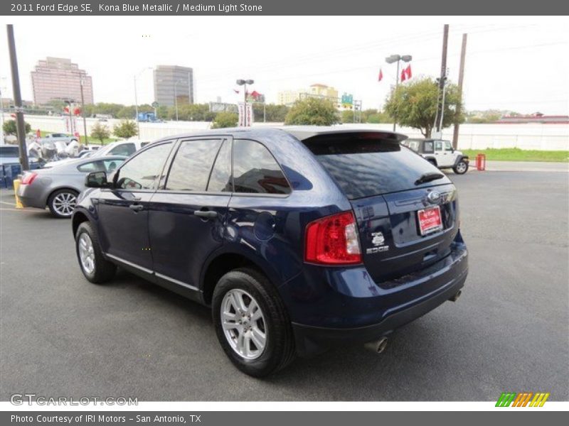 Kona Blue Metallic / Medium Light Stone 2011 Ford Edge SE