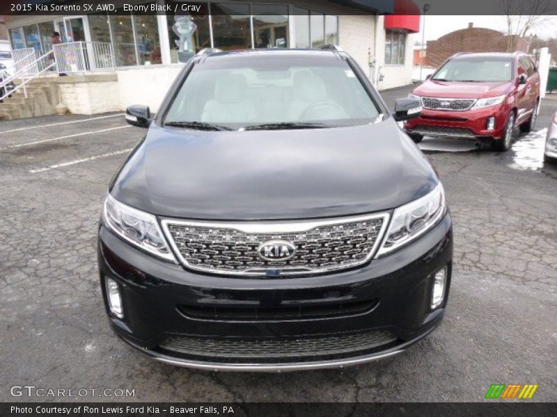 Ebony Black / Gray 2015 Kia Sorento SX AWD