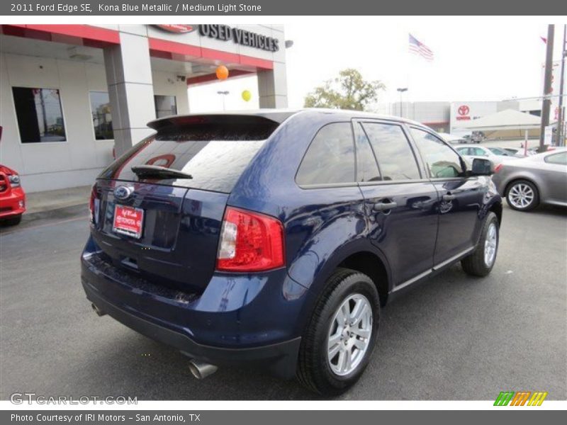 Kona Blue Metallic / Medium Light Stone 2011 Ford Edge SE