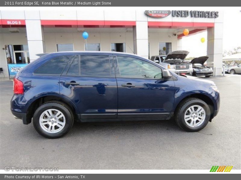 Kona Blue Metallic / Medium Light Stone 2011 Ford Edge SE