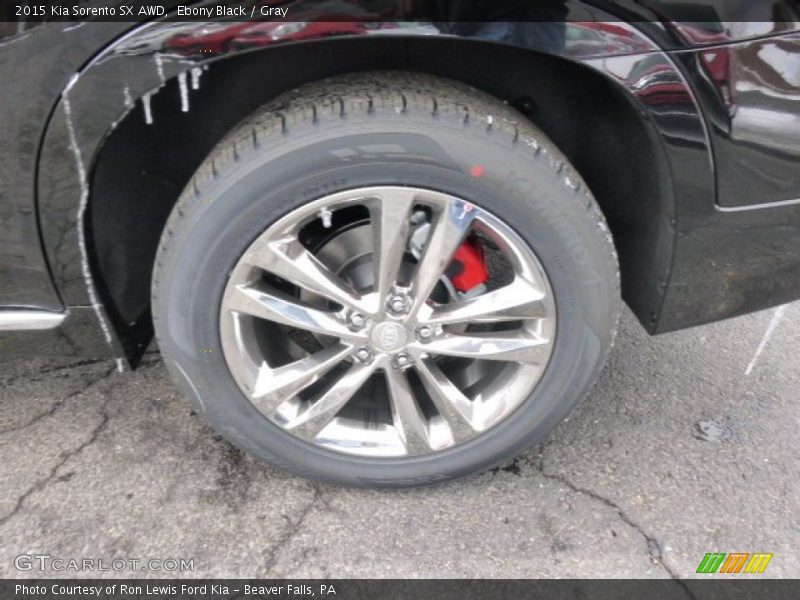 Ebony Black / Gray 2015 Kia Sorento SX AWD