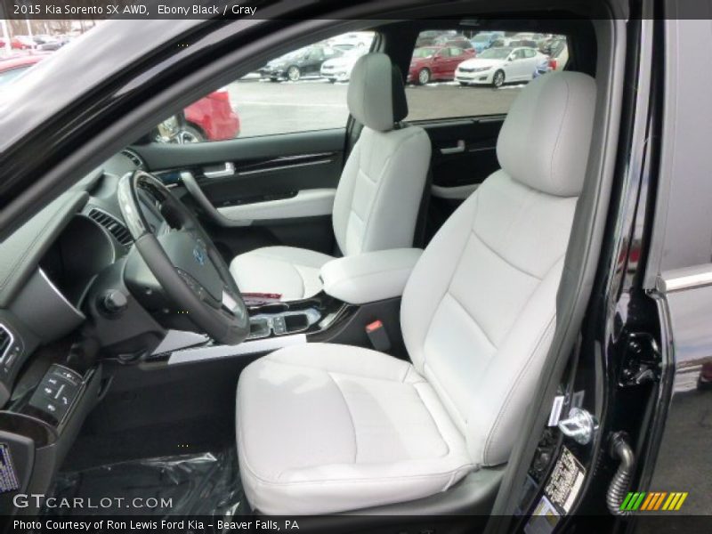 Ebony Black / Gray 2015 Kia Sorento SX AWD