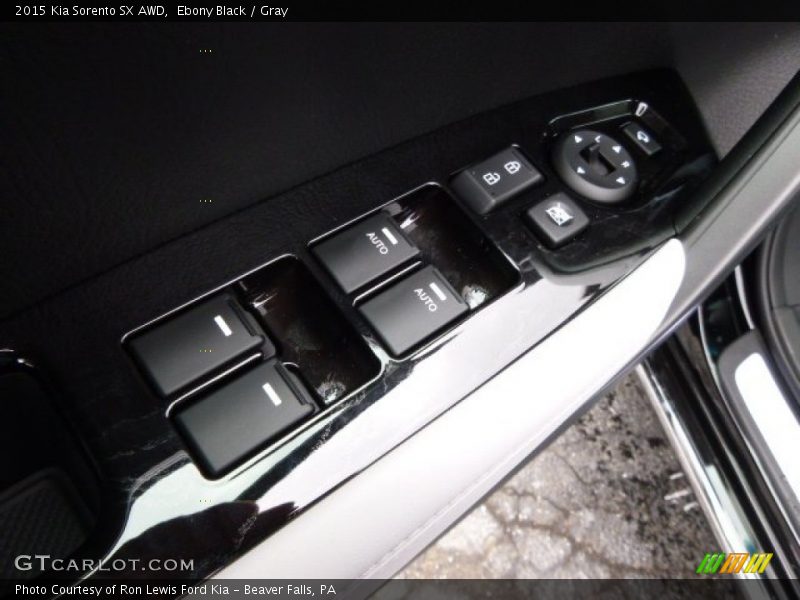 Ebony Black / Gray 2015 Kia Sorento SX AWD