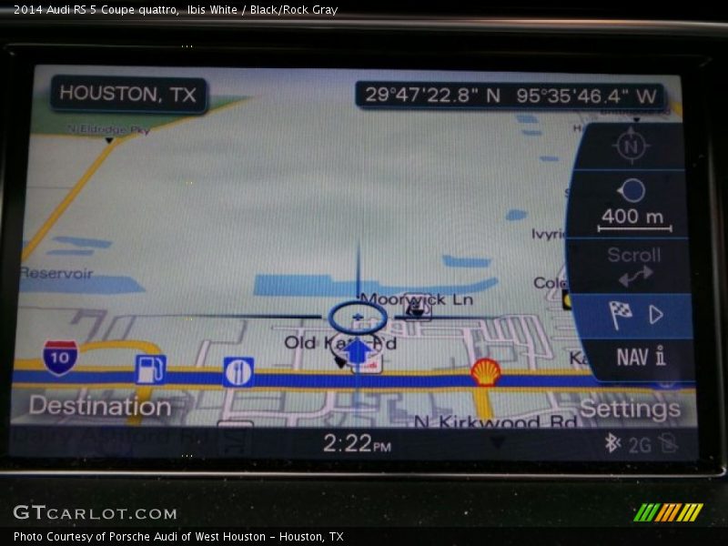 Navigation of 2014 RS 5 Coupe quattro