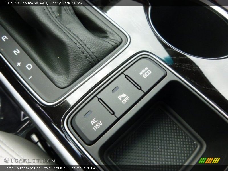 Ebony Black / Gray 2015 Kia Sorento SX AWD