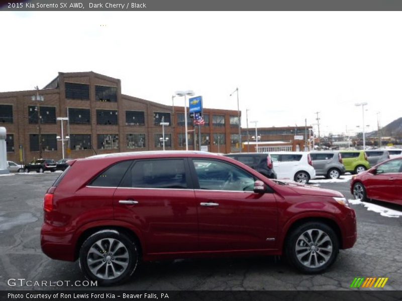Dark Cherry / Black 2015 Kia Sorento SX AWD