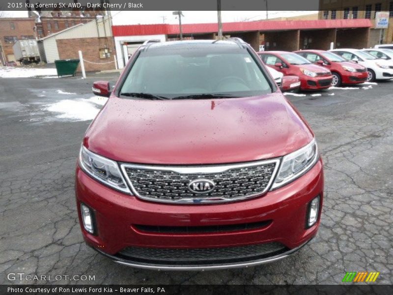 Dark Cherry / Black 2015 Kia Sorento SX AWD