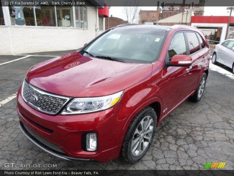 Dark Cherry / Black 2015 Kia Sorento SX AWD
