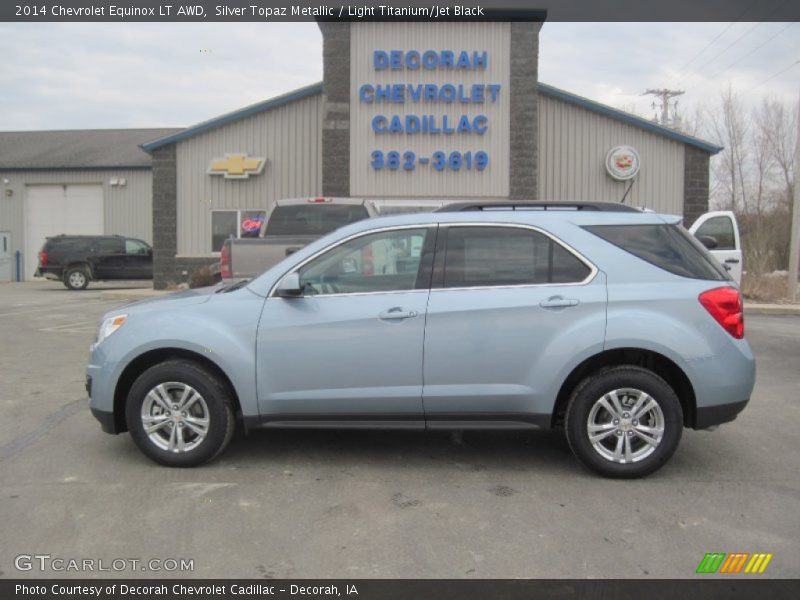 Silver Topaz Metallic / Light Titanium/Jet Black 2014 Chevrolet Equinox LT AWD