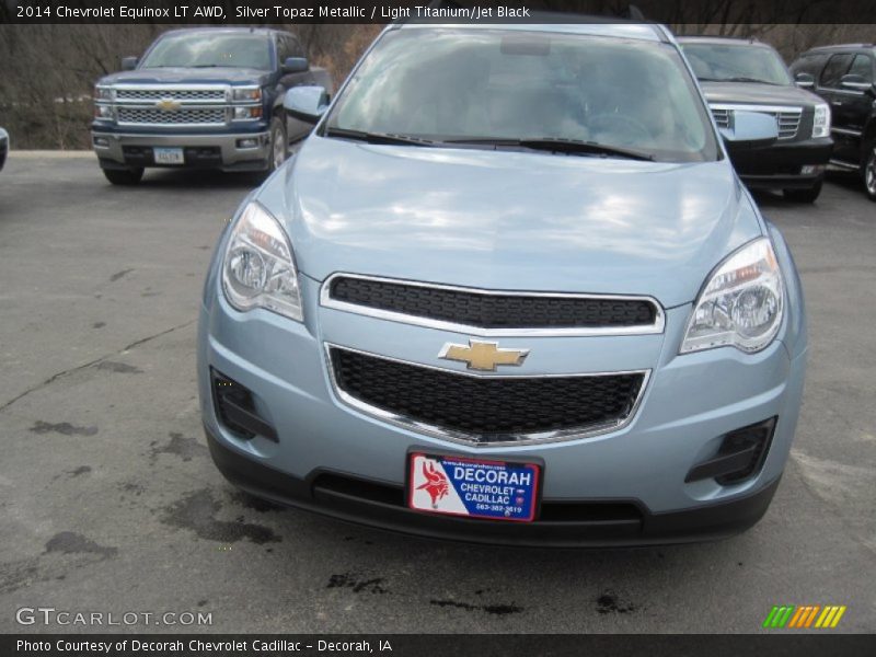 Silver Topaz Metallic / Light Titanium/Jet Black 2014 Chevrolet Equinox LT AWD