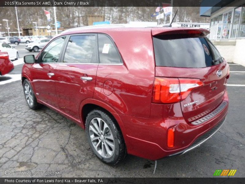 Dark Cherry / Black 2015 Kia Sorento SX AWD