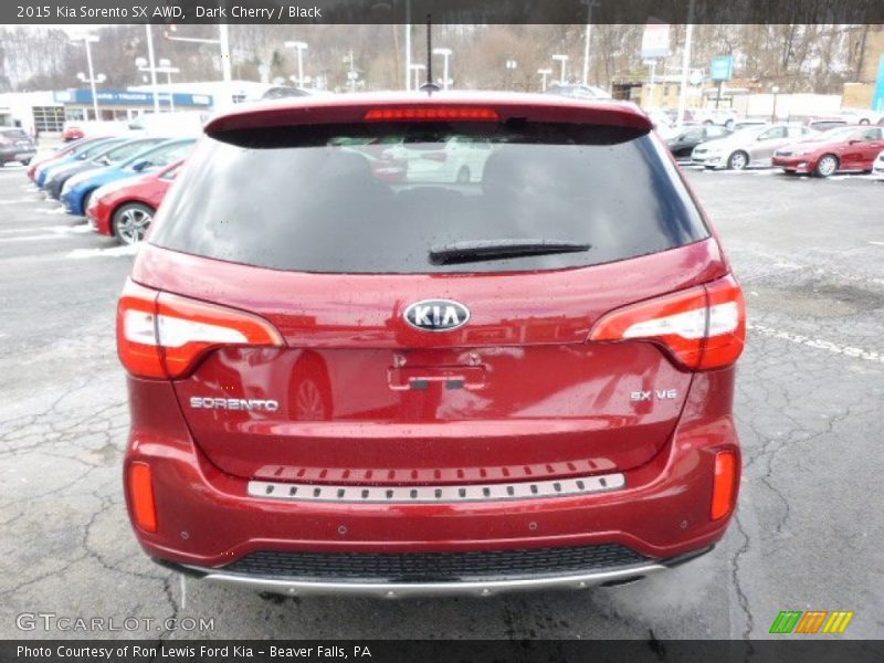 Dark Cherry / Black 2015 Kia Sorento SX AWD