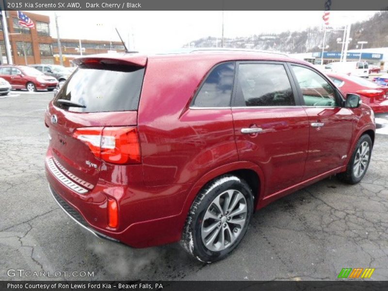 Dark Cherry / Black 2015 Kia Sorento SX AWD