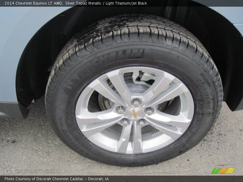 Silver Topaz Metallic / Light Titanium/Jet Black 2014 Chevrolet Equinox LT AWD