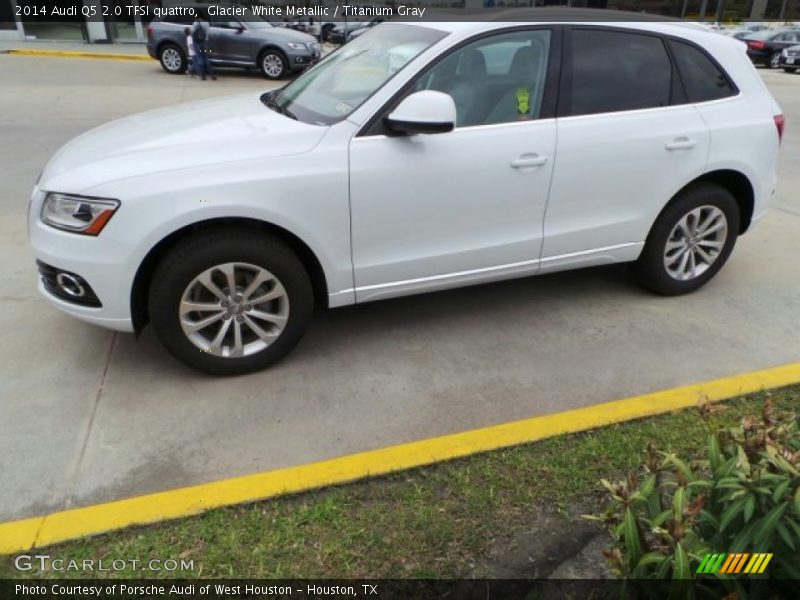 Glacier White Metallic / Titanium Gray 2014 Audi Q5 2.0 TFSI quattro