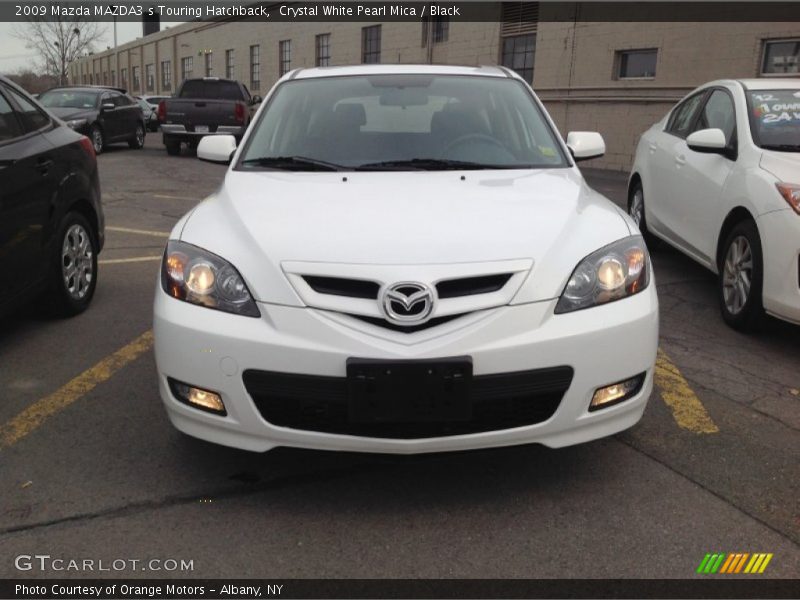 Crystal White Pearl Mica / Black 2009 Mazda MAZDA3 s Touring Hatchback